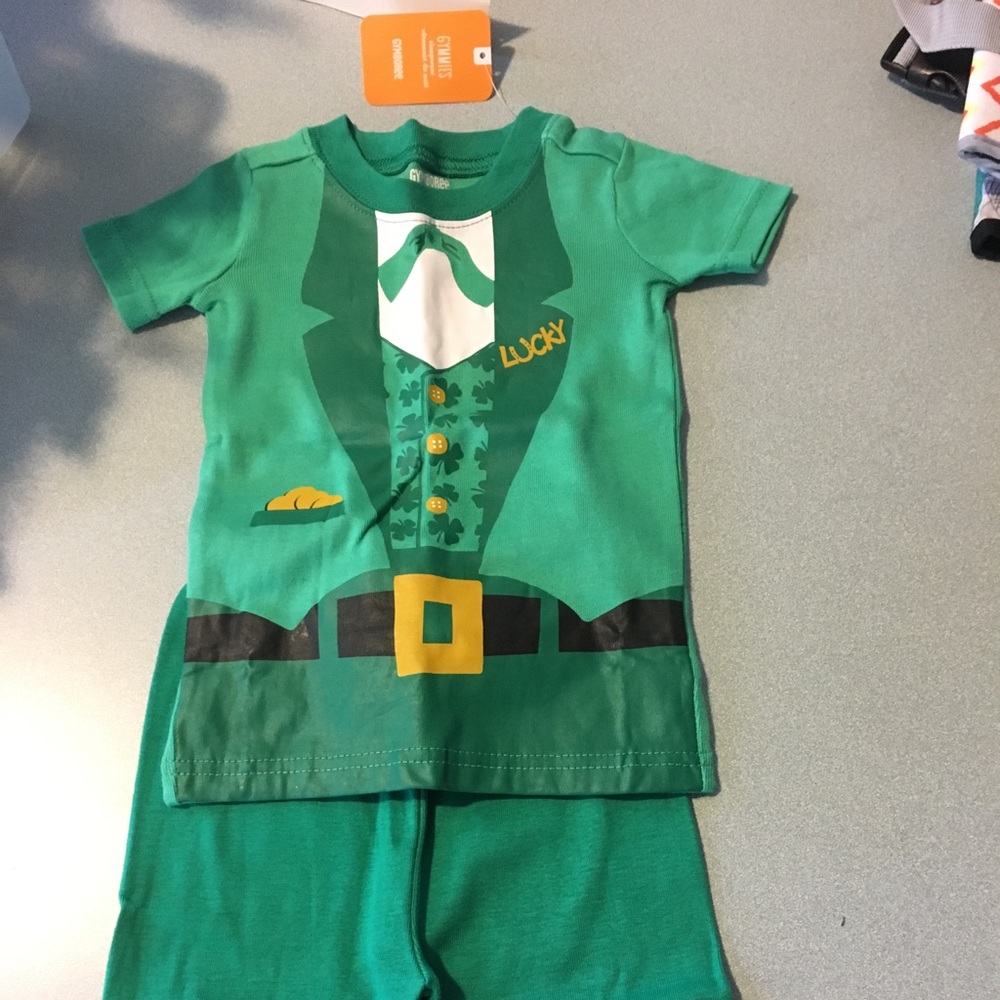 Gymboree lucky leprechaun pajamas
